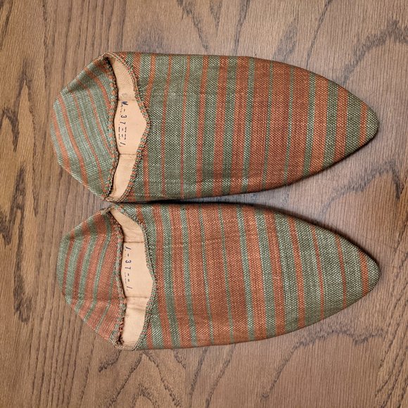 Moroccan Babouche vintage Slippers size 37 us 6 (womens) - Picture 1 of 8